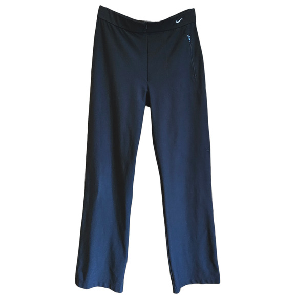 Nike DriFit Wide Leg Pockets Workout Athleisure Pants Women's Size Medium (8-10) - Picture 1 of 8